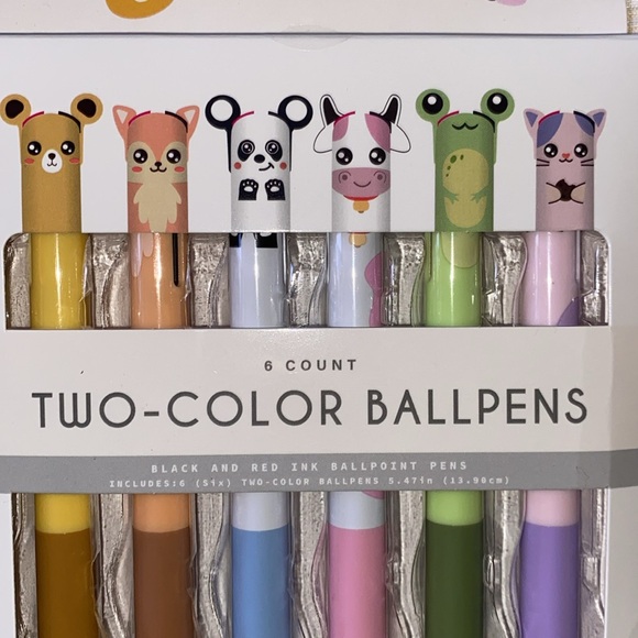 Animal pens 2 color ballpoint - Picture 2 of 4